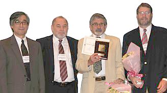 Receiving the 2012 PICES Award